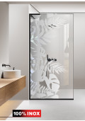 PARAVAN DUS FLOAT NEGRU INOX
