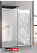 PARAVAN DUS CU USA GLISANTA MAT FULL INOX