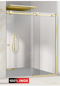 PARAVAN DUS GLISANT FLOAT FULL INOX AURIU