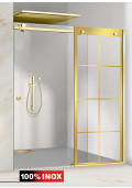 PARAVAN DUS FLOAT FULL INOX AURIU