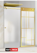 PARAVAN DUS CU USA FLOAT FULL INOX AURIU
