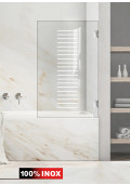 Paravan cada, model Milano, culoare decor: alb