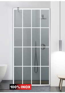 PARAVAN DUS GRI FULL INOX