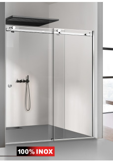 PARAVAN DUS GLISANT FLOAT FULL INOX
