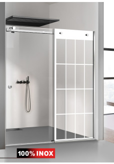 PARAVAN DUS CU USA GLISANTA FLOAT FULL INOX