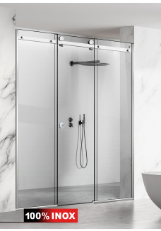 PARAVAN DUS GLISANT FLOAT FULL INOX 