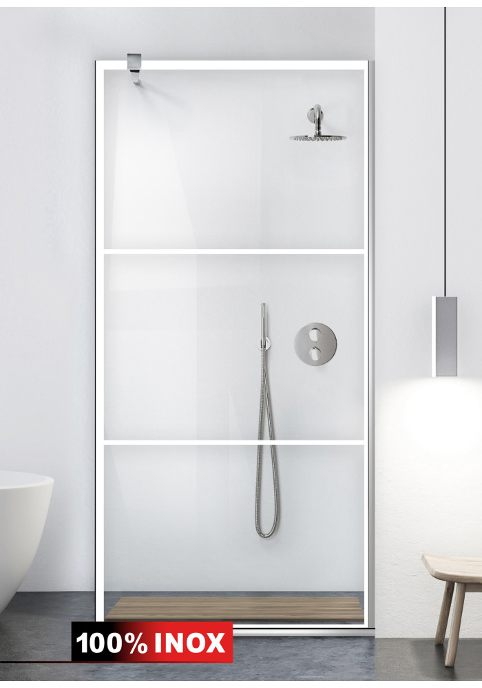 PARAVAN DUS FLOAT FULL INOX VINTAGE