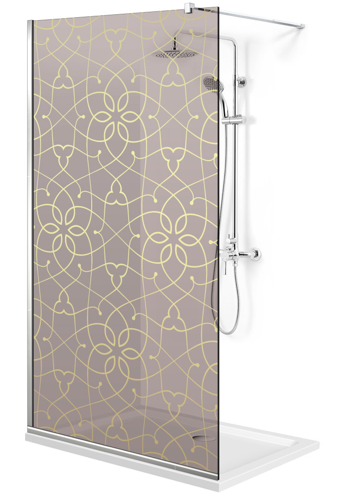 PARAVAN DUS BRONZ FULL INOX