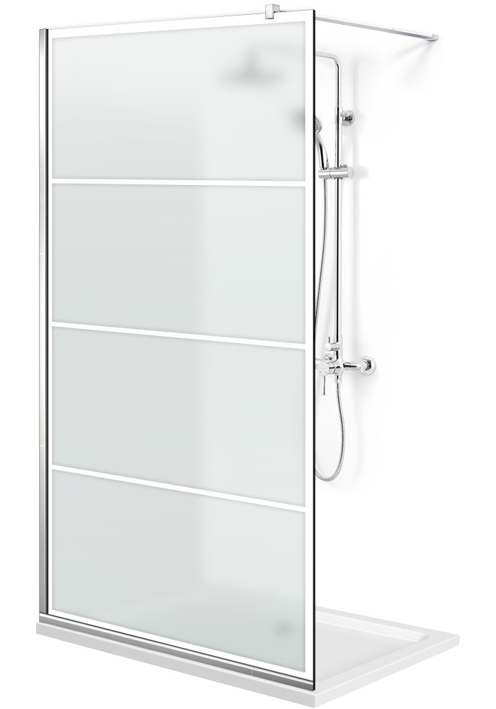 PARAVAN DUS MAT FULL INOX