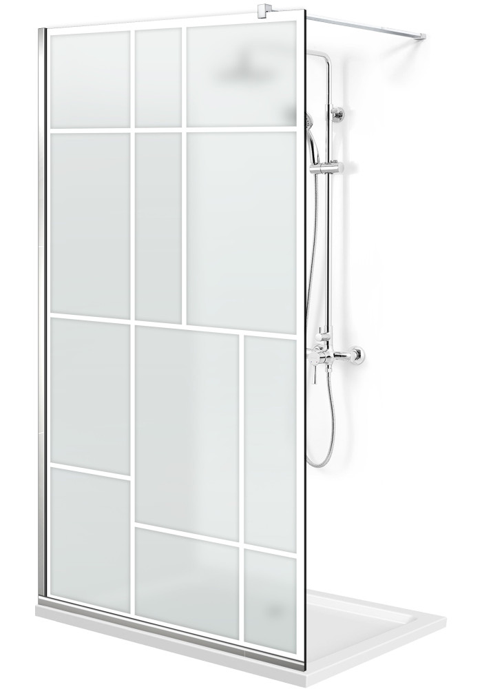 PARAVAN DUS MAT FULL INOX