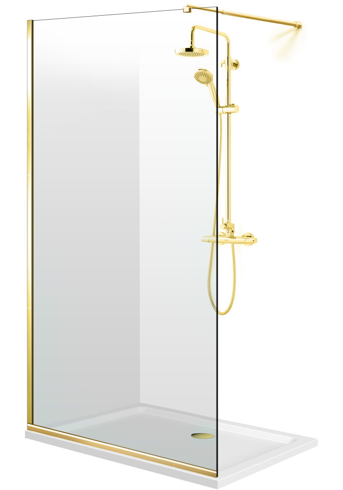 PARAVAN DUS FLOAT AURIU FULL INOX