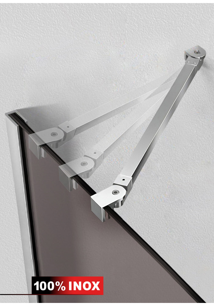 PARAVAN DUS BRONZ FULL INOX