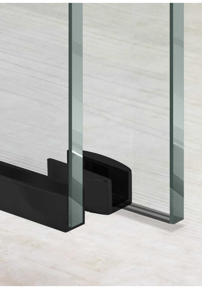 CABINA DUS GLISSANDO DUO NEGRU MAT FERONERIE