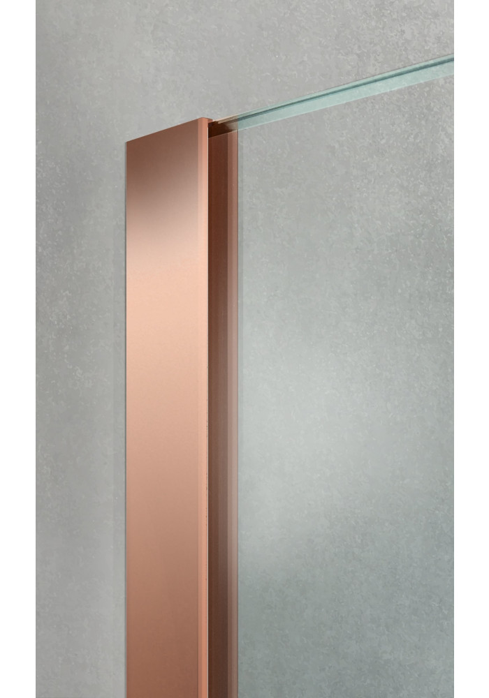 PARAVAN DUS FLOAT FULL INOX COPPER PROFIL