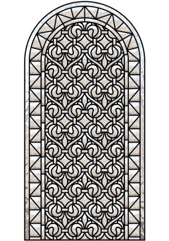 Vitraliu desenat pe sticla catedral
