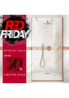 RED020 PARAVAN DUS WALK-IN STICLA CLARA AQUA ROY