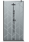 PARAVAN-DUS-WALK-IN-ARTDECO-G8-NEGRU
