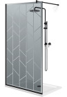PARAVAN-DUS-WALK-IN-ARTDECO-G8-NEGRU