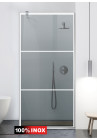 PARAVAN DUS GRI FULL INOX