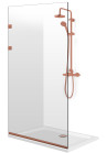 PARAVAN DUS FULL INOX CUPRU