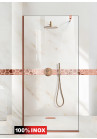 PARAVAN DUS FLOAT FULL INOX COPPER