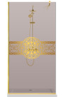 PARAVAN DUS BRONZ FULL INOX AURIU