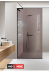 PARAVAN DUS BRONZ NEGRU INOX