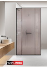 PARAVAN DUS BRONZ NEGRU INOX