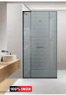 PARAVAN DUS GRI NEGRU INOX