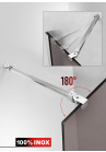 PARAVAN DUS BRONZ FULL INOX FERONERIE
