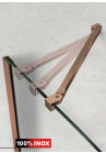 PARAVAN DUS FLOAT FULL INOX COPPER