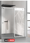 PARAVAN DUS CU USA GLISANTA FLOAT FULL INOX
