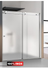 PARAVAN DUS GLISANT MAT FULL INOX