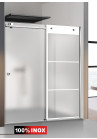 PARAVAN DUS MAT FULL INOX VINTAGE