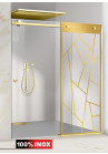 PARAVAN DUS CU USA GLISANTA FLOAT FULL INOX AURIU