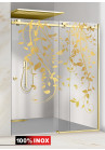 PARAVAN DUS FLOAT FULL INOX AURIU