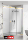 PARAVAN DUS GLISANT FLOAT FULL INOX  AURIU