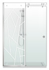 PARAVAN DUS CU USA GLISANTA FLOAT FULL INOX