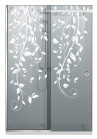 PARAVAN DUS CU USA GLISANTA GRI FULL INOX