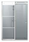 PARAVAN DUS GRI FULL INOX