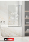 Paravan cada, model Relax, culoare decor: alb