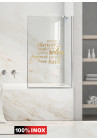 Paravan cada, model Relax, culoare decor: auriu